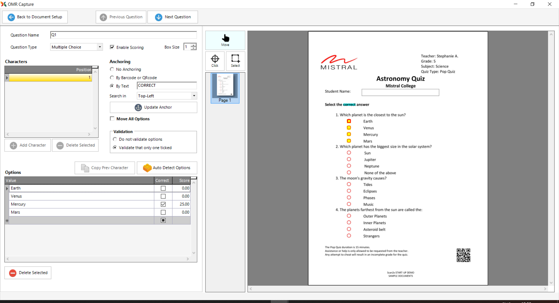 Question Auto Detection